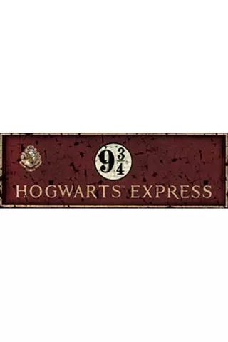 Comprar Hogwarts Express Poster De Vidrio 60X20 Harry Potter Estándar