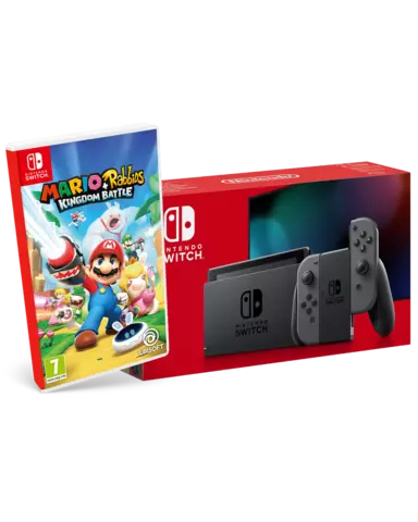 Comprar Nintendo Switch JoyCon Gris + Mario + Rabbids: Kingdom Battle Switch Nintendo Switch Gris + Mario + Rabbids: Kingdom Battle