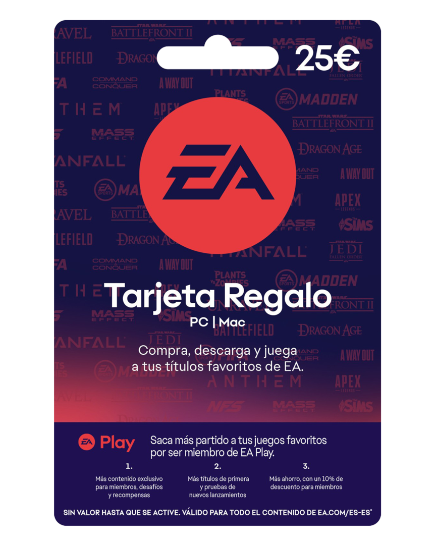 Tarjeta regalo electronic arts 25€