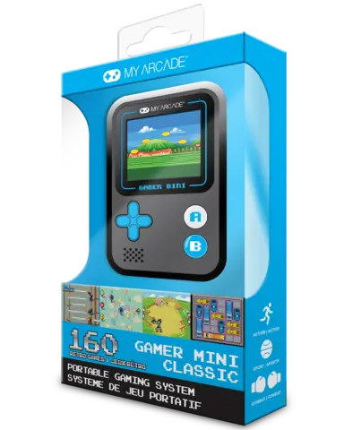 Consola My Arcade Mini Classic Negra/Azul 160 Games