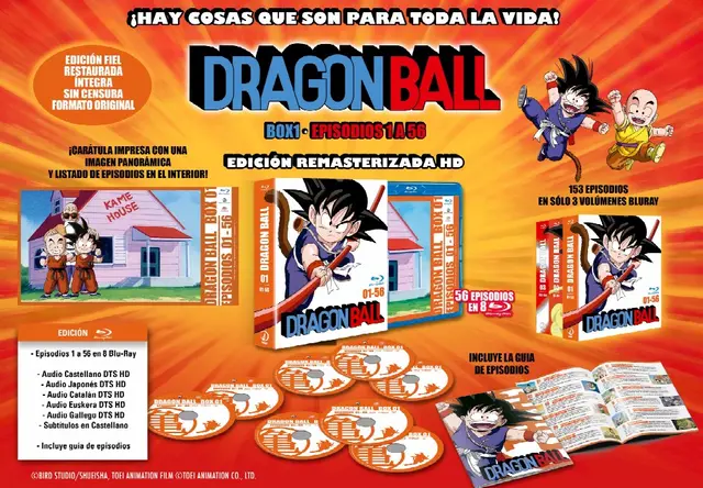 Comprar Dragon Ball Bluray Box 1 Episodios 1 a 56 Edición Adventure Coleccionista Blu-ray