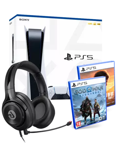 Comprar Consola PS5 + God of War: Ragnarök + The Last of Us: Parte 1 + Auriculares Gaming LucidSound S10 - PS5, Pack + Auriculares