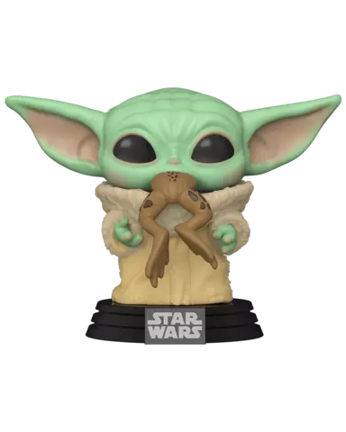 Figura POP! Baby Yoda con Rana Star Wars The Mandalorian
