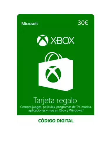 Tarjeta Prepago Xbox Live 30€