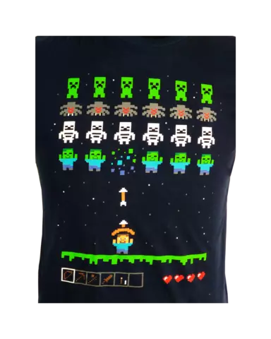 Comprar Camiseta Navy Minecraft Personajes Talla 12/13 Talla 12-13 Años