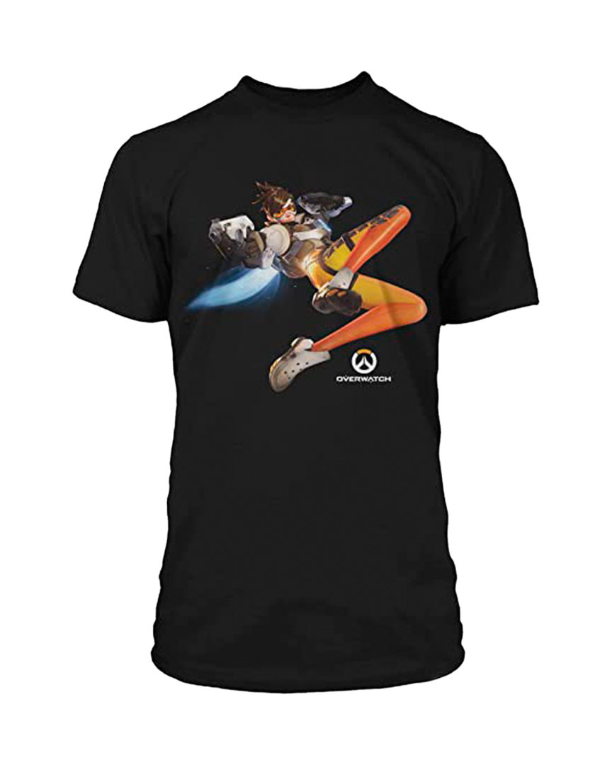 Camiseta negra the cavalry's here overwatch talla s