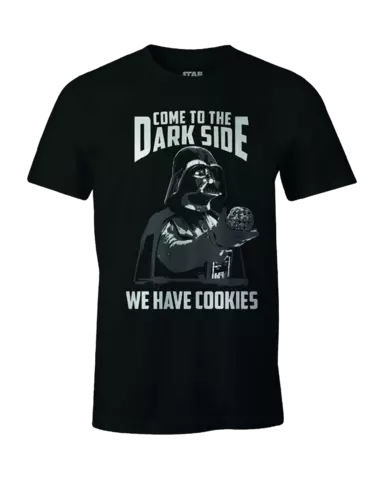Camiseta Negra Star Wars Come to the Dark Side ''Ven al lado oscuro'' Talla S
