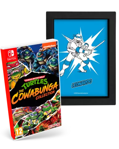 Reservar Teenage Mutant Ninja Turtles: The Cowabunga Collection + Cuadro Leonardo 15x20 cm - Switch, Pack Cuadro Leonardo