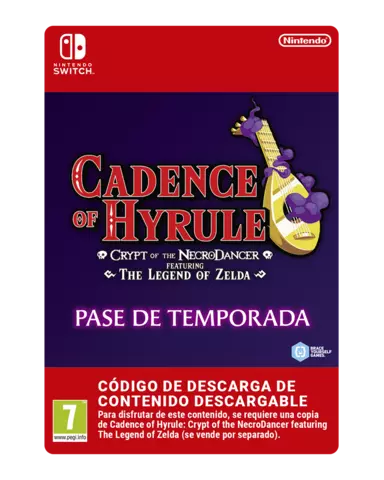 Comprar Cadence of Hyrule: Crypt of the NecroDancer Ft The Legend of Zelda Pase de Temporada Nintendo eShop Switch