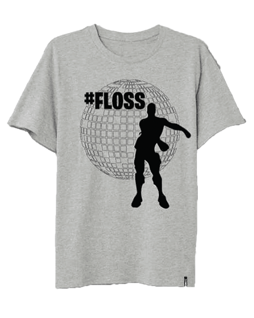Camiseta fornite floss gris - talla xl