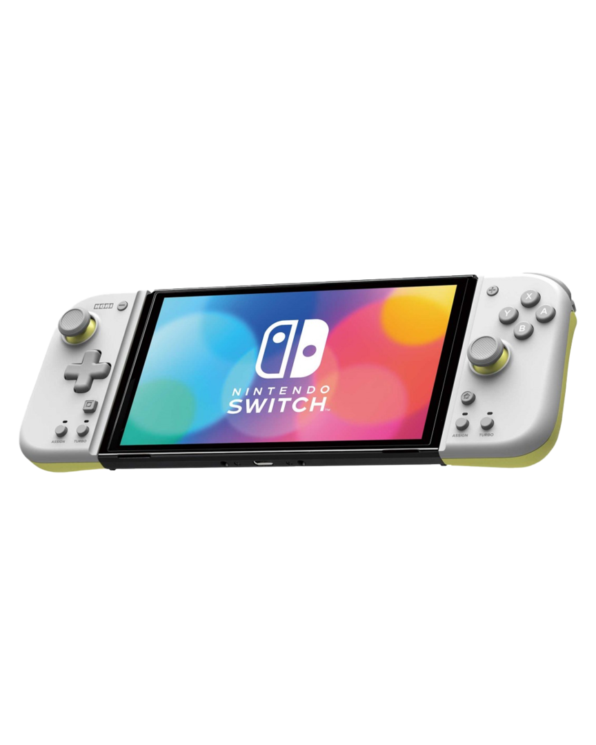 Mando hori split pad compct blanco y amarillo