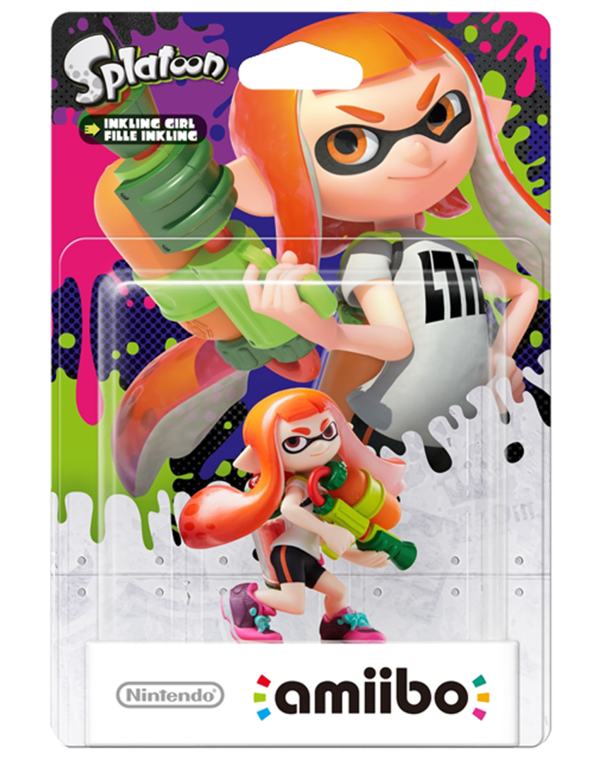 Figura amiibo splatoon girl (serie splatoon)