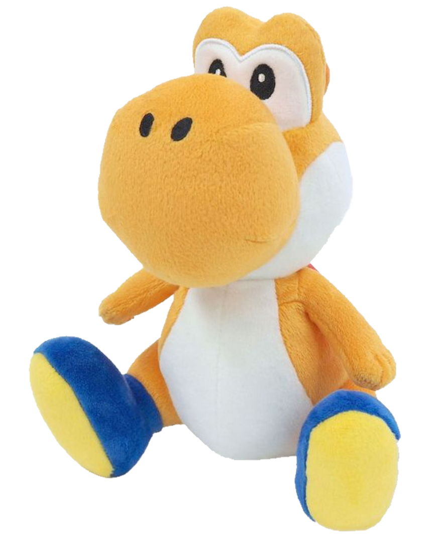 Peluche yoshi naranja super mario 20 cm