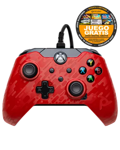 Comprar Mando Rojo Phantom Red con Cable Licenciado - Xbox Series, Xbox One, PC, Mandos
