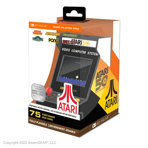 Comprar Consola Nano Player Atari Classic My Arcade 75 Juegos Arcade Atari Micro Player
