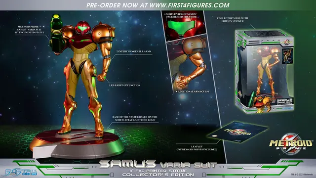 Reservar Figura Samus Varia Suit Metroid Edición Coleccionista 27cm Figuras de videojuegos Coleccionista