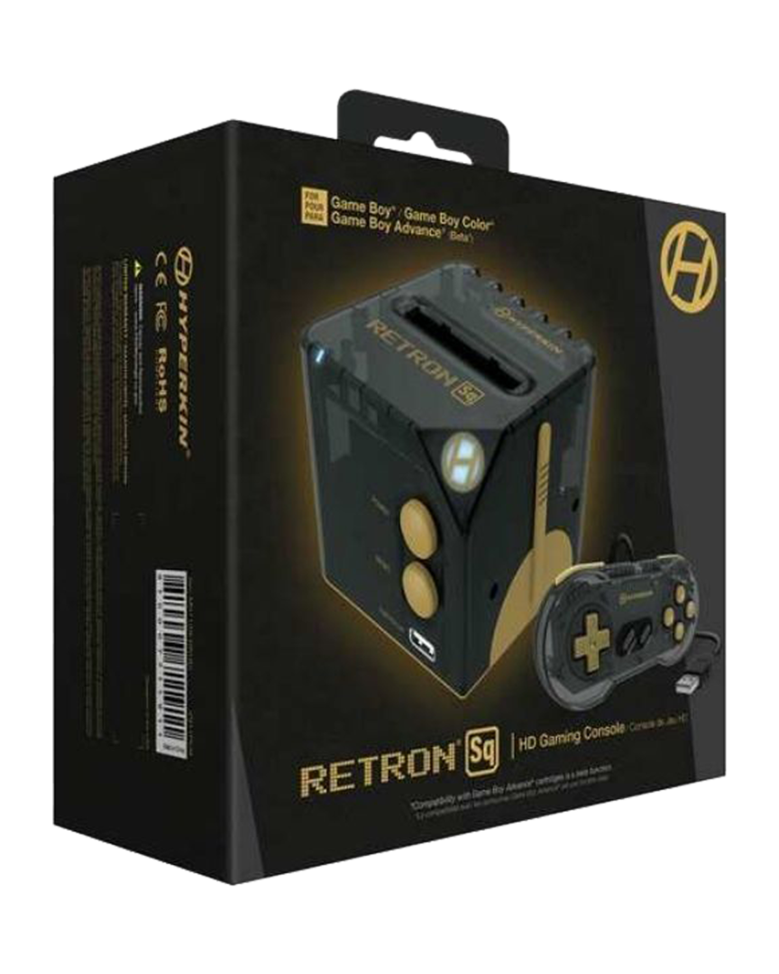 Consola Retron SQ Black Gold para Juegos GameBoy (Adv/Col