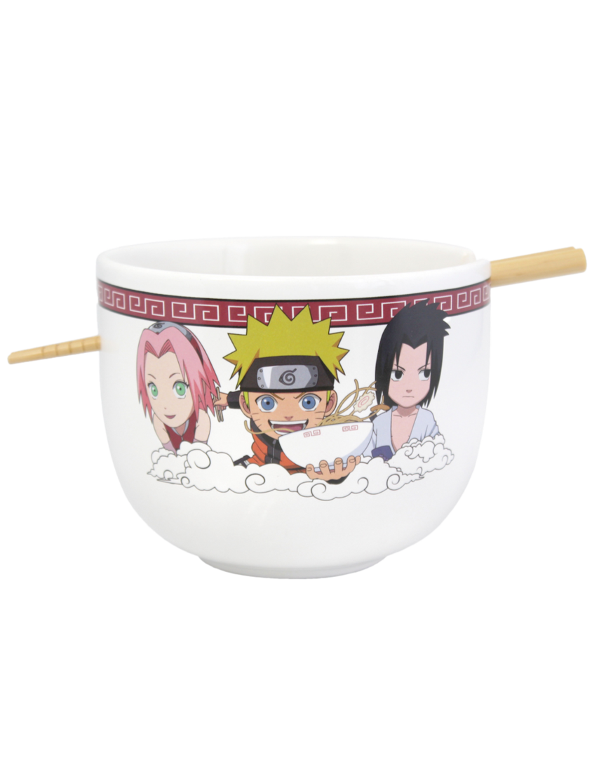Bol de ramen con palillos team seven naruto 414 ml