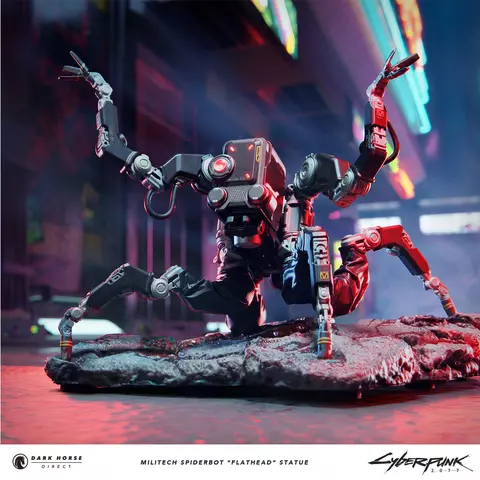 Comprar Estatua Militech Spiderbot “Flathead” Cyberpunk 2077 25 cm Figuras screen 2