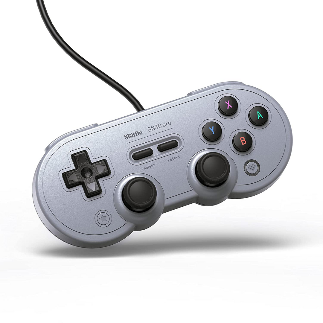 8bitdo sn30 pro usb gamepad edición gris