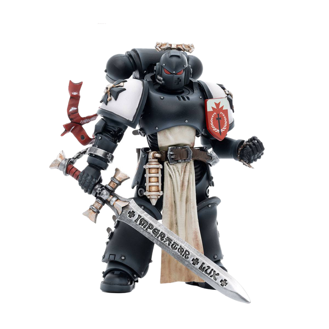 Figura campeon rolantus black templars warhammer 40k 1/18 joytoy