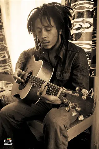 Poster Bob Marley Guitarra