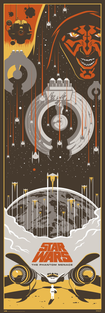 Poster puerta star wars episodio i