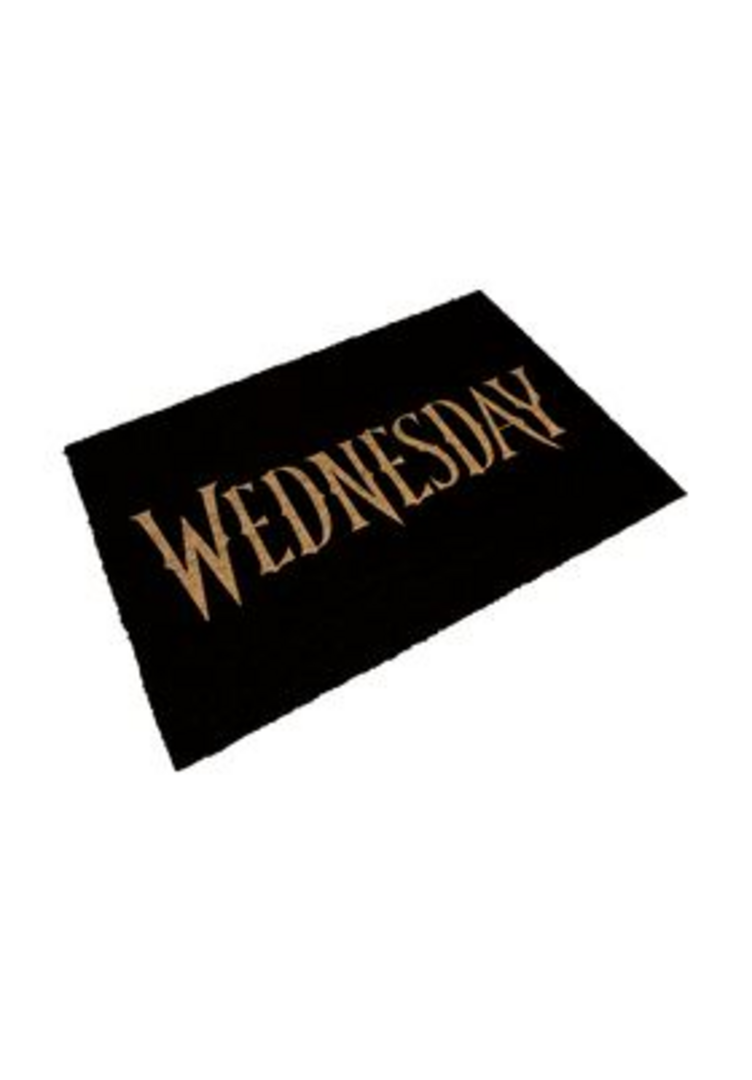 SD Toys - Felpudo Logo Wednesday - Fibra de Coco y PVC- 60 x 40 cm