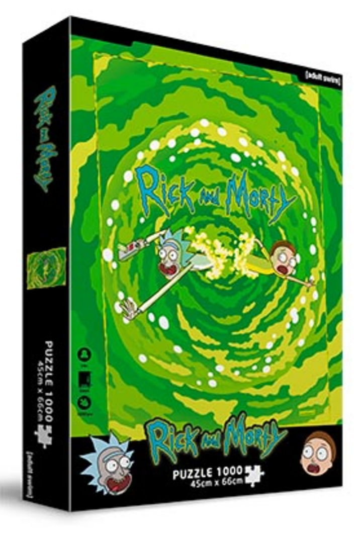 Puzle 1000 Portal Rick Y Morty