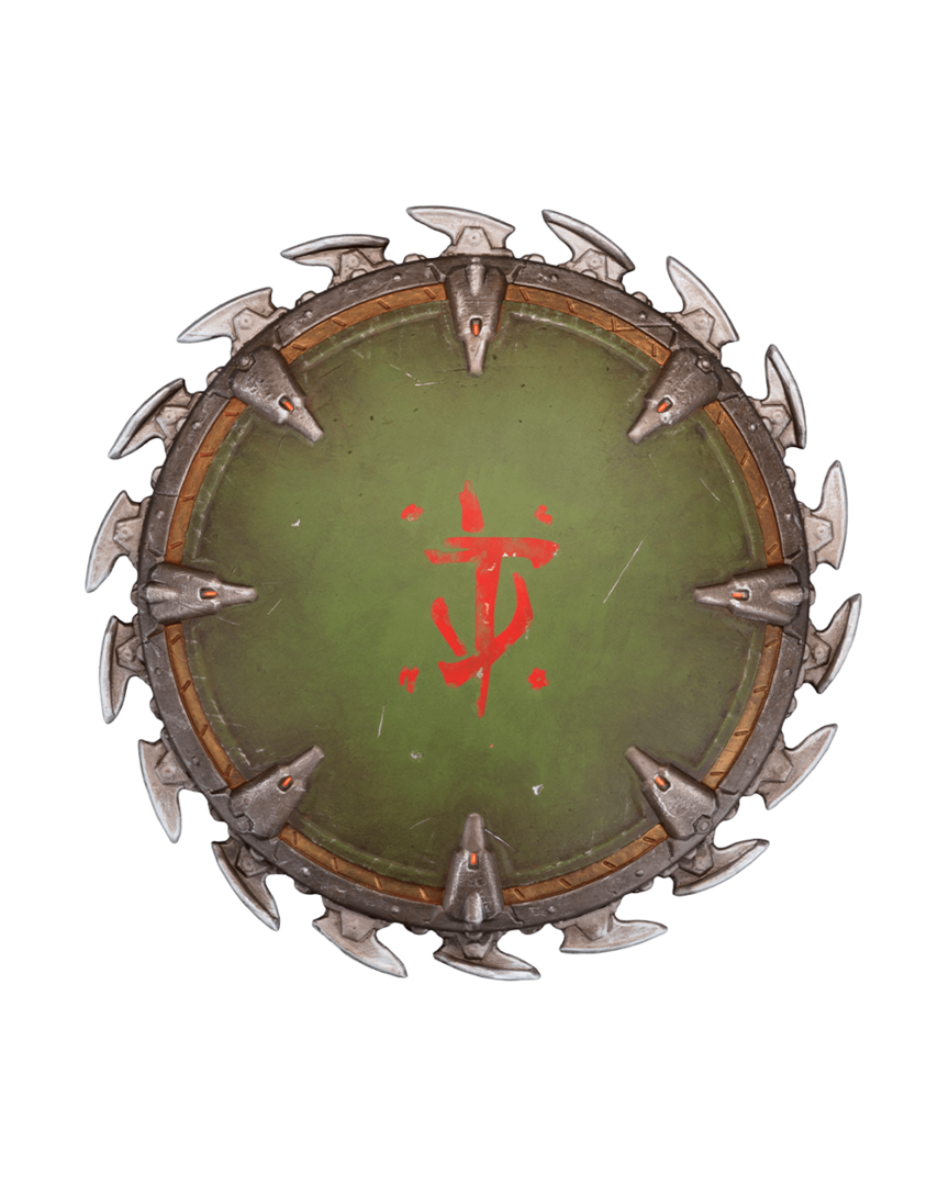 Figura de pared shield saw doom: the dark ages dark horse