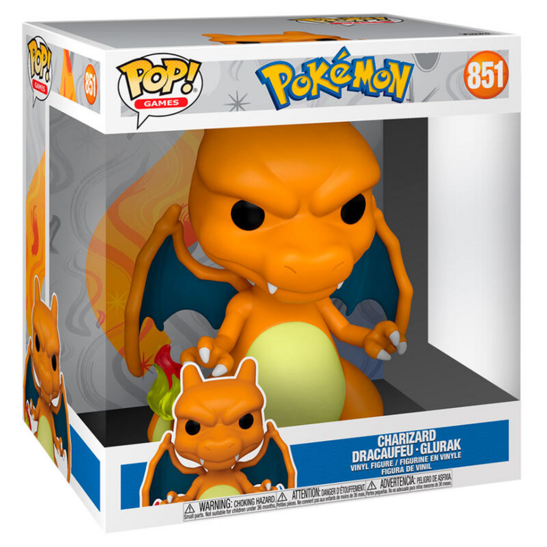 Funko POP! Jumbo: Pokemon - Charizard - Figuras Miniaturas Coleccionables Para Exhibición - Idea De Regalo - Mercancía Oficial - Juguetes Para Niños Y Adultos - Fans De Video Games