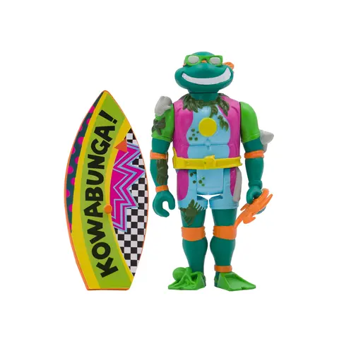 Comprar Figura Reaction Las Tortugas Ninja Michelangelo Surfero Figuras de Videojuegos