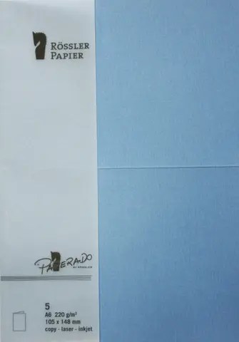 Comprar Tarjeta A6 Paperado 5 Unidades Azul 