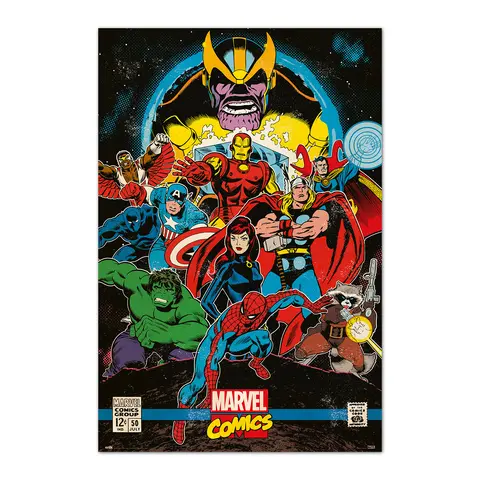 Comprar Poster Marvel Comics Infinity Retro 
