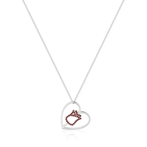 Comprar Colgante Disney La Bella Y La Bestia Corazon Plata De Ley 