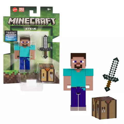 Comprar Figura Steve Minecraft Mattel 8cm Figuras Estándar