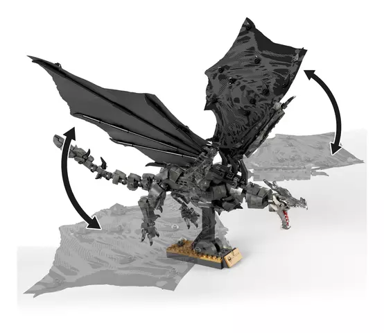 Reservar Kit Construcción Alduin El Devorador de Mundos Skyrim MEGA Mattel  Figuras Estándar