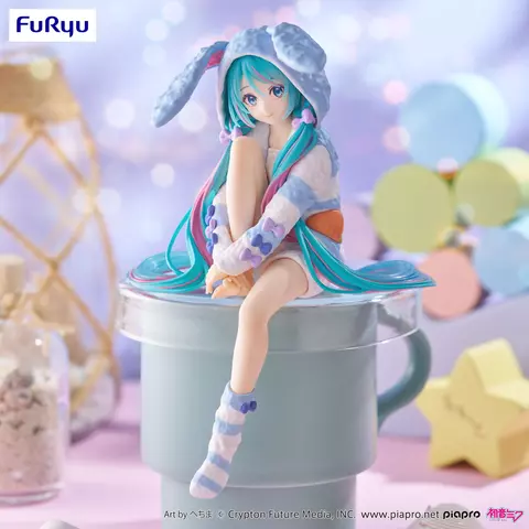 Reservar Figura Hatsune Miku Vocaloid Rabbit Ear Pijama Blue Ver. Noodle Stopper Furyu Figuras Estándar