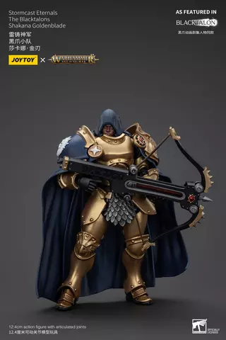 Reservar Figura Shakana Goldenblade Warhammer Age of Sigmar Stormcast Eternals The Blacktalons 20 cm Figuras Estándar