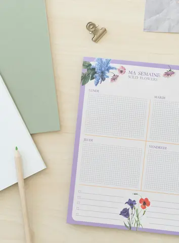 Comprar Bloc Planificador Semanal A4 Wild Flowers Frances 
