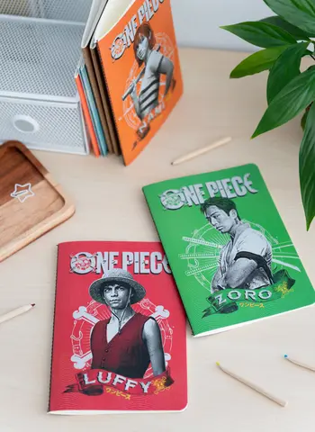 Comprar Pack 3 Cuadernos A5 One Piece Netflix - Monkey D. Luffy, Roronoa Zoro Y Nami 