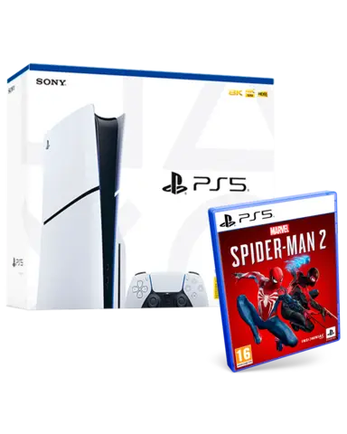 Consola PS5 Modelo Slim 1TB SSD + Marvel's Spider-Man 2