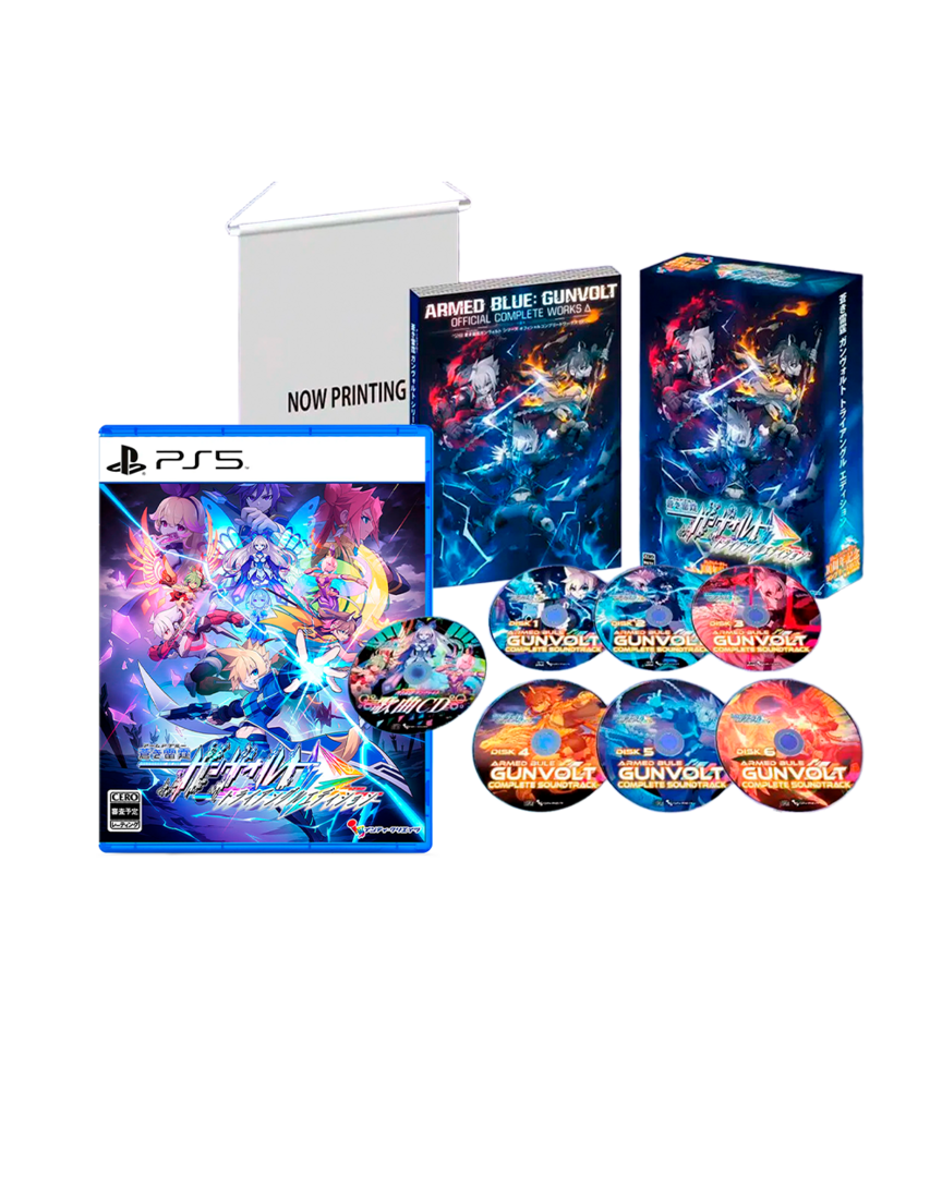 Azure striker gunvolt trilogy enhanced 10th anniversary complete box - ed. limitada