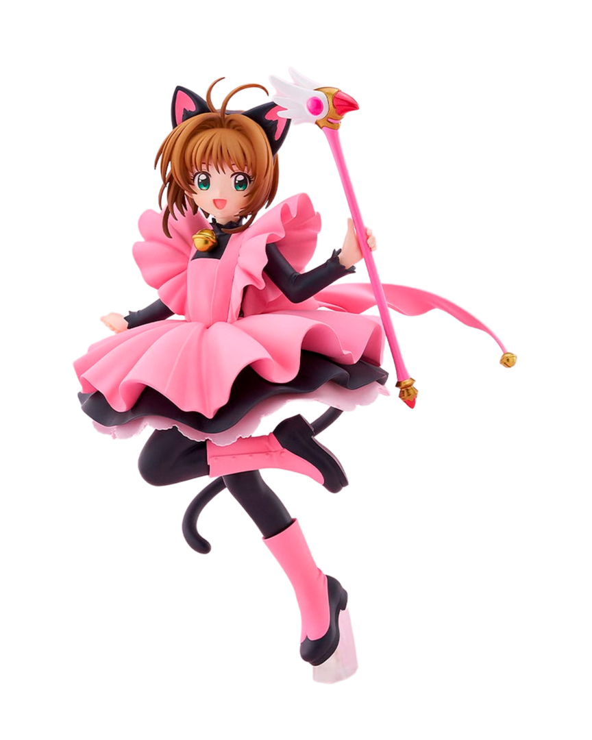 Figura sakura kinomoto card captor sakura black cat ver. pop up parade l