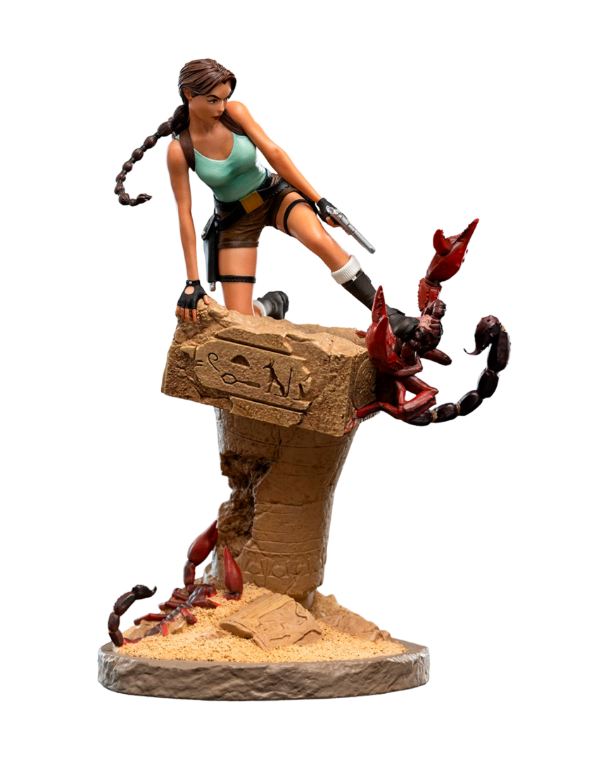 Estatua lara croft: the ruins of revelation tomb raider