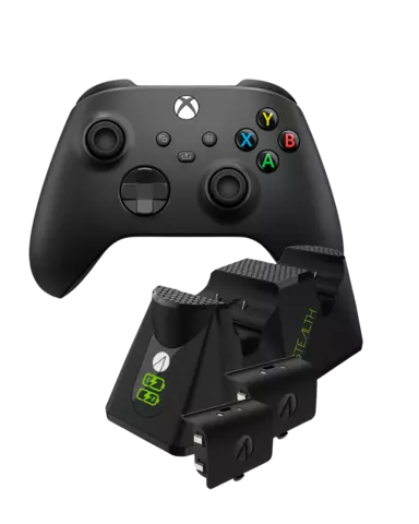 Mando Wireless Carbon Black + Twin Battery Packs & Charging Dock Negro