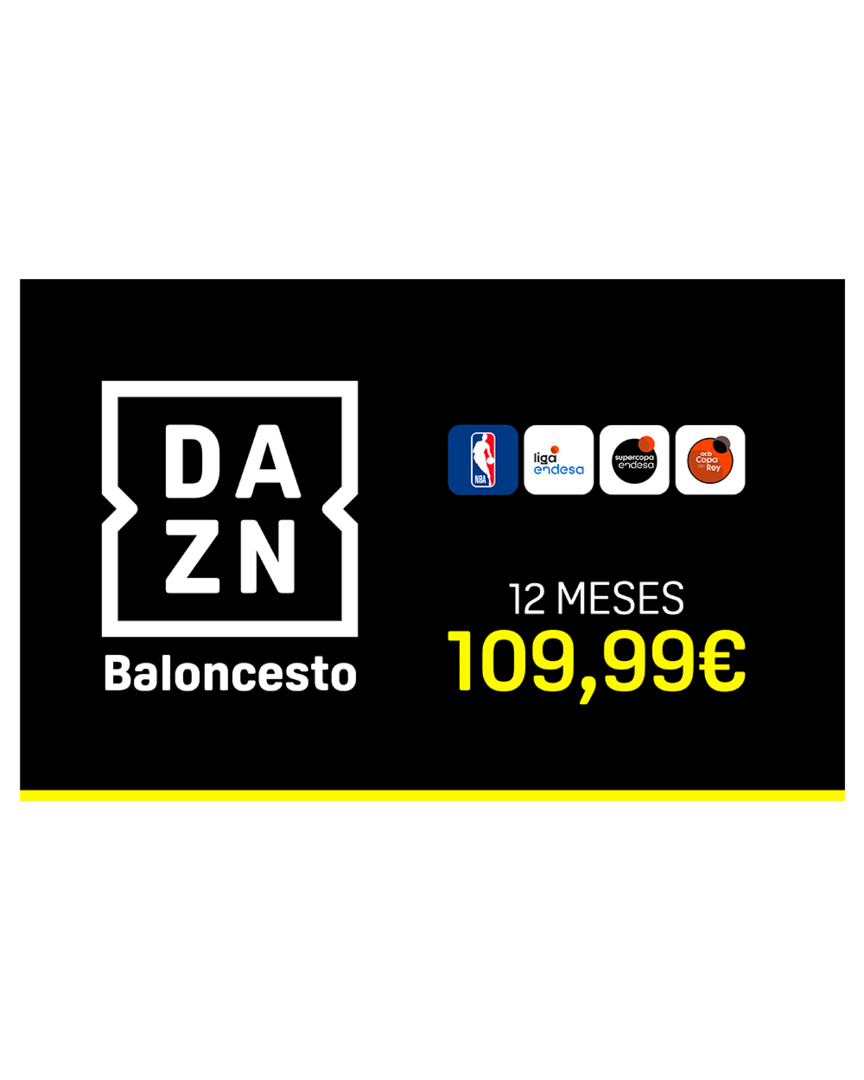 Tarjeta Prepago DAZN Baloncesto 12 Meses