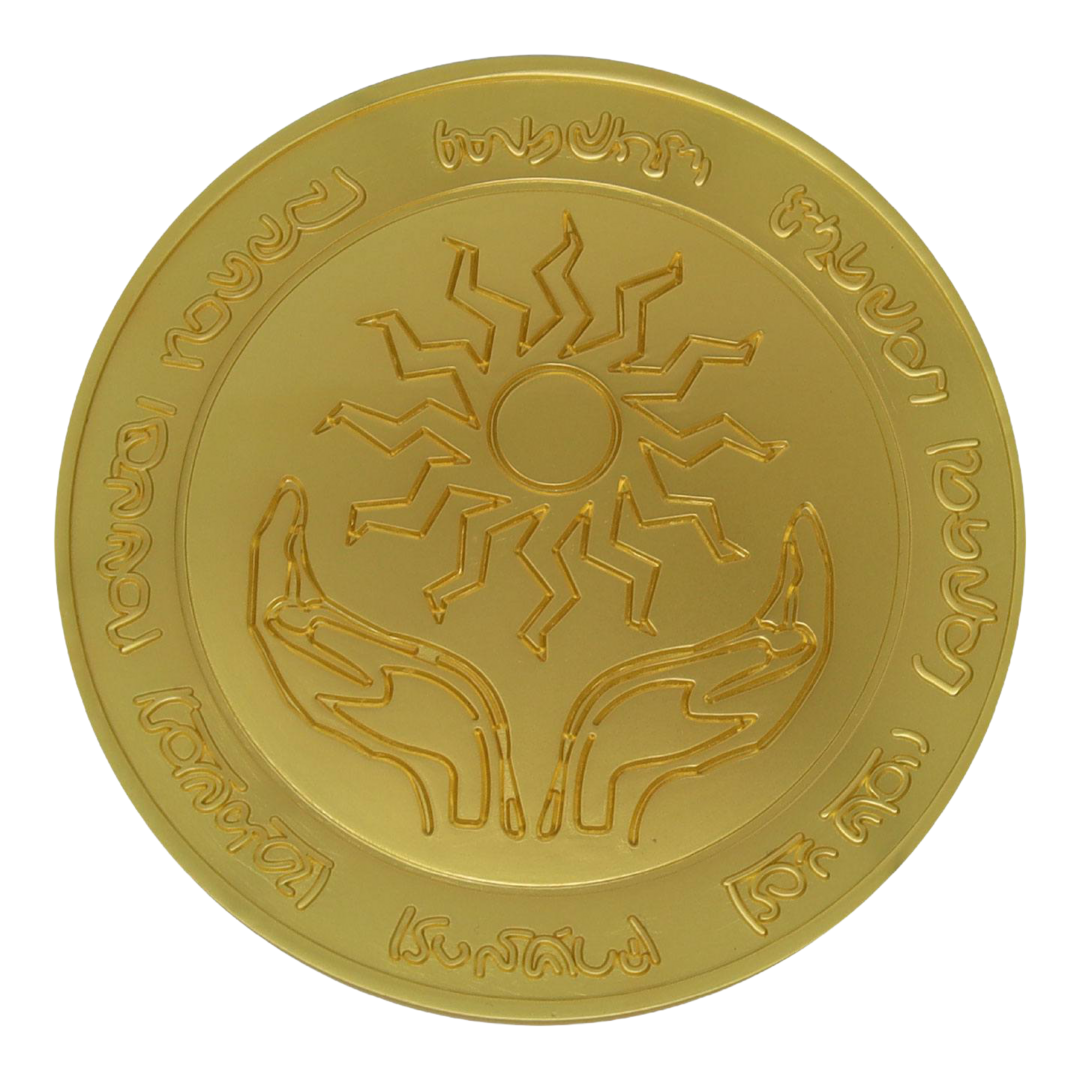 Dungeons & dragons 24k gold plated amulet of health medallion