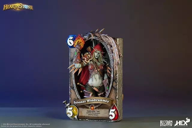 Reservar Estatua Sylvanas Windrunner Hearthstone 3D Art Frame Statue HEX Collectibles Figuras Estándar