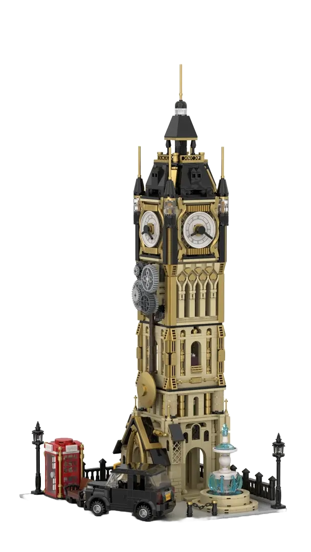 Torre del reloj steampunk set construcción 57,5 cm joyside series